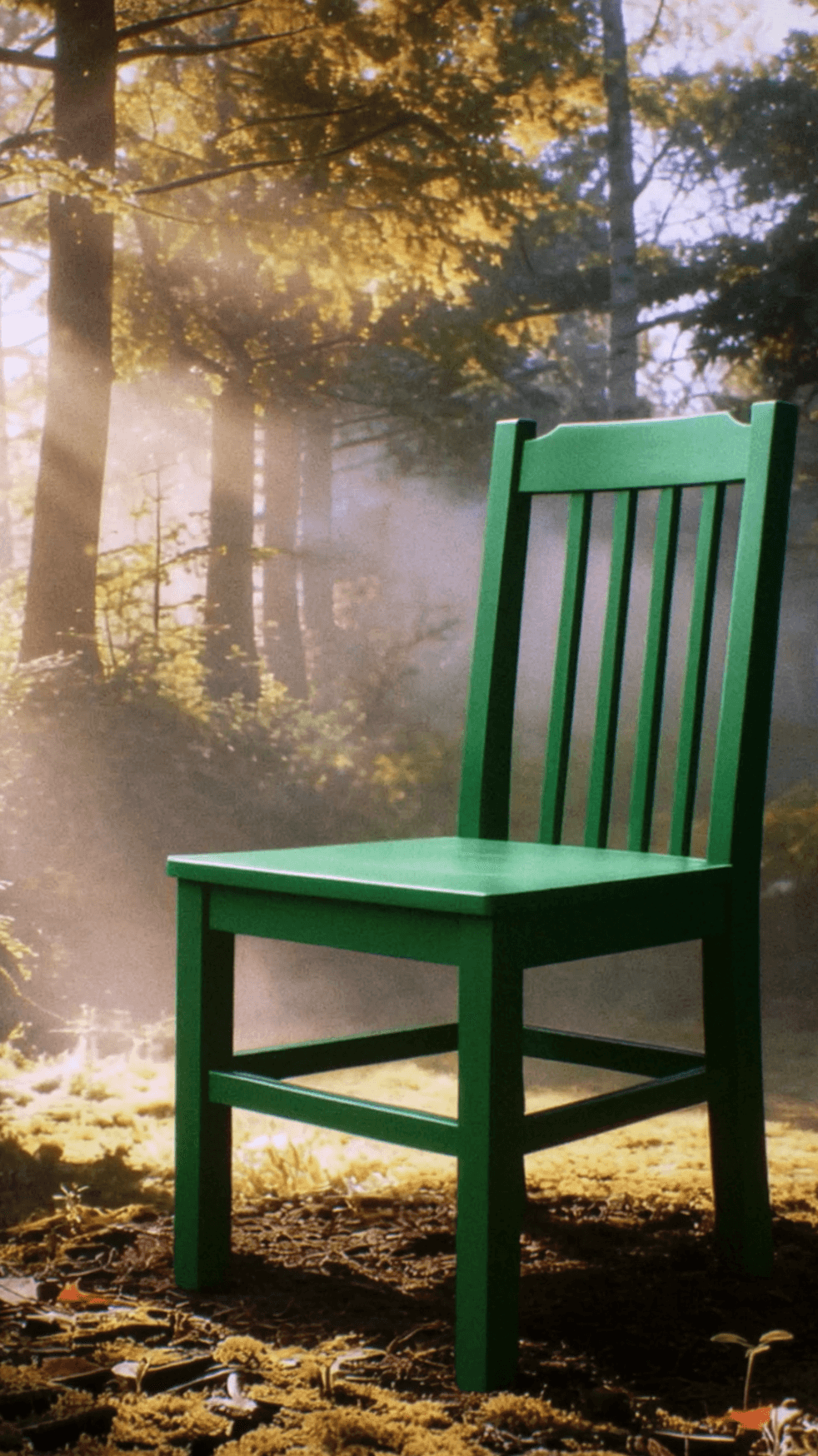 Groene stoel